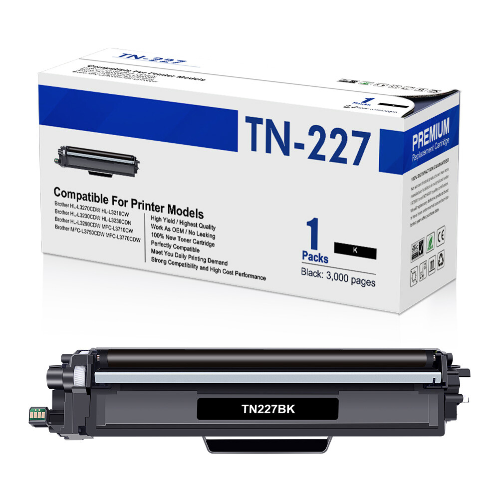 TN223 Toner Compatible With Brother TN227 MFC-L3770CDW HL-L3270CDW L3230CDW LOT