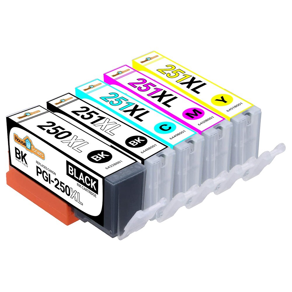 Printer Ink Cartridge for Canon 250XL 251XL fits Pixma iP7220 8720 iX6820 MG5600