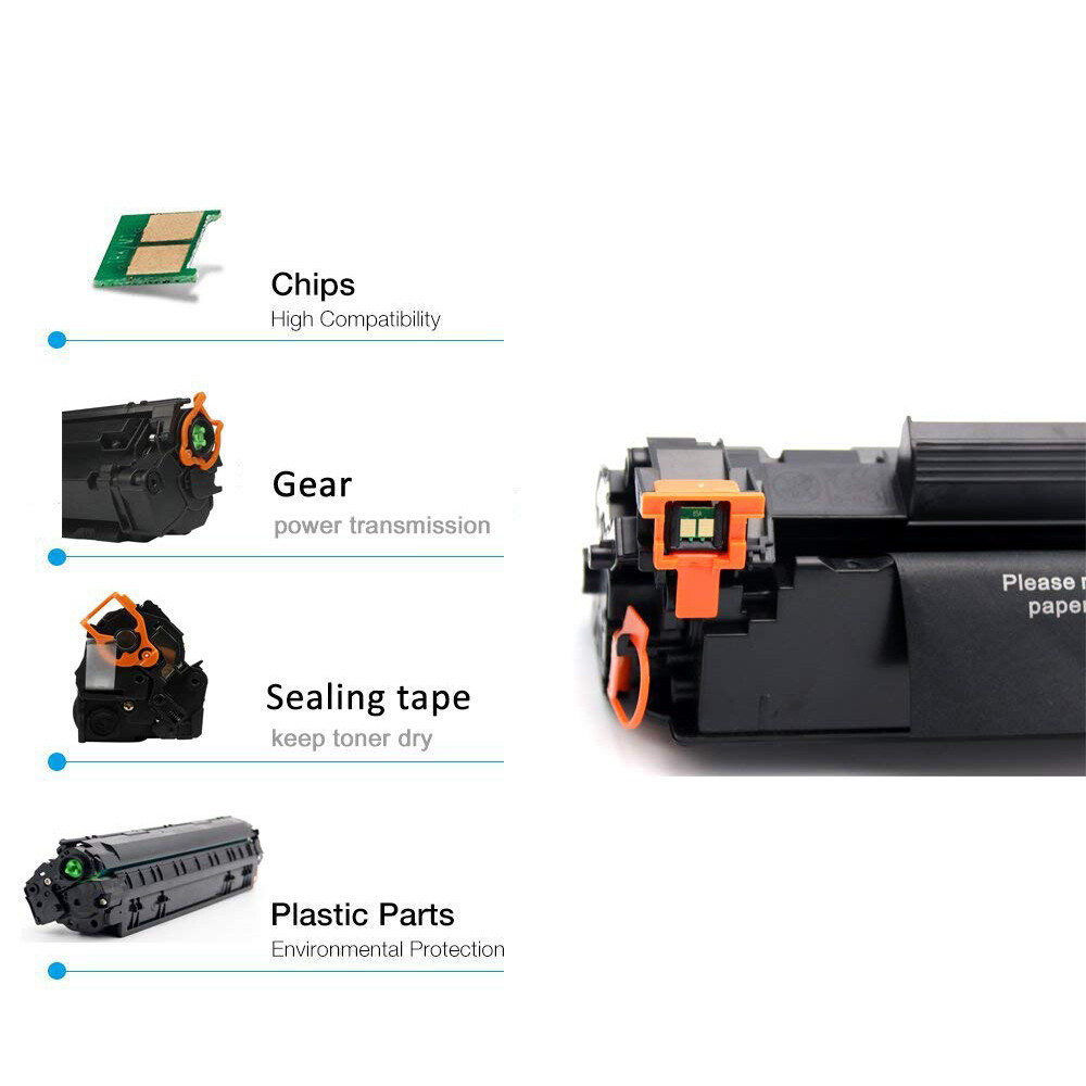 4x Toner Compatible for HP 85A CE285A LaserJet P1102 P1102w M1212nf m1217nfw MFP