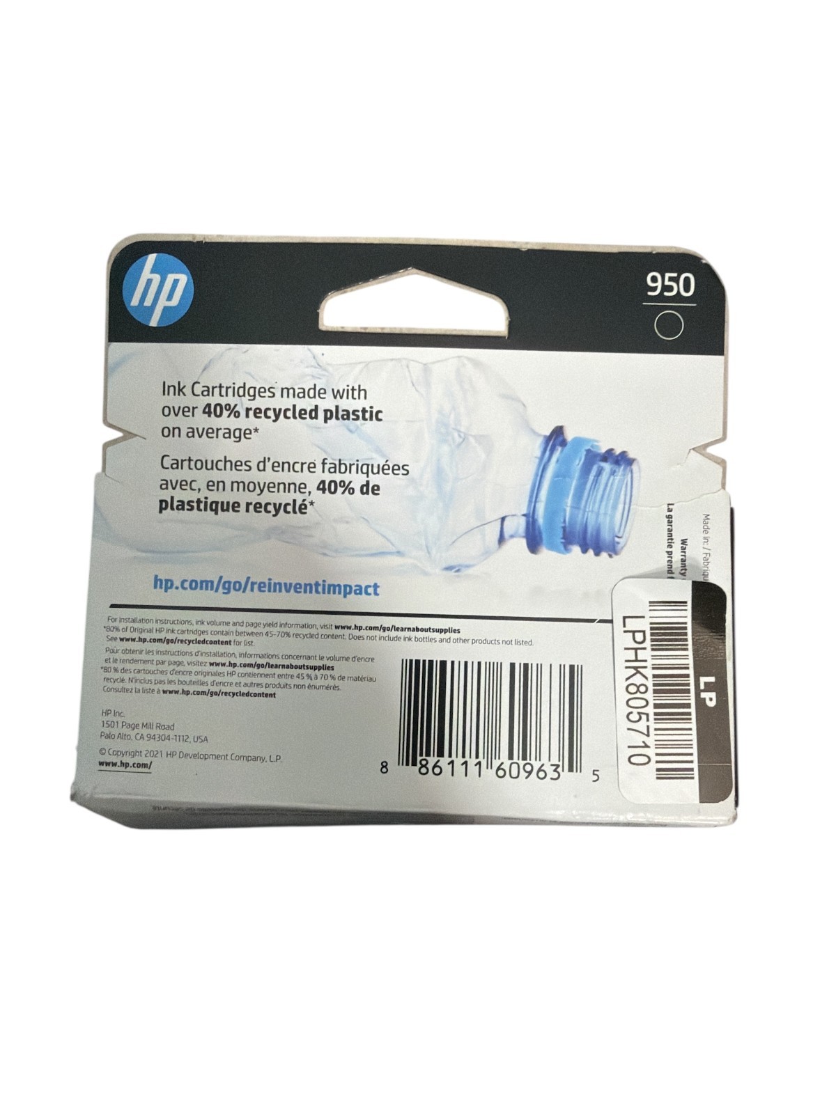 Genuine HP 950 Black Ink Cartridge Brand CN049AN#140 – Exp.03/23~12/25