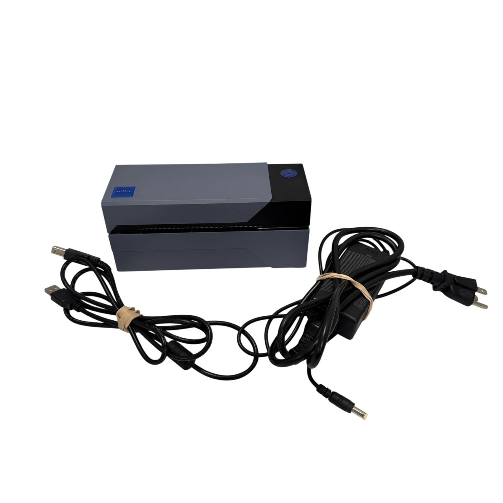 Rollo Thermal Printer X1038 4×6 USB Commercial Grade Cables Guide Tested Working