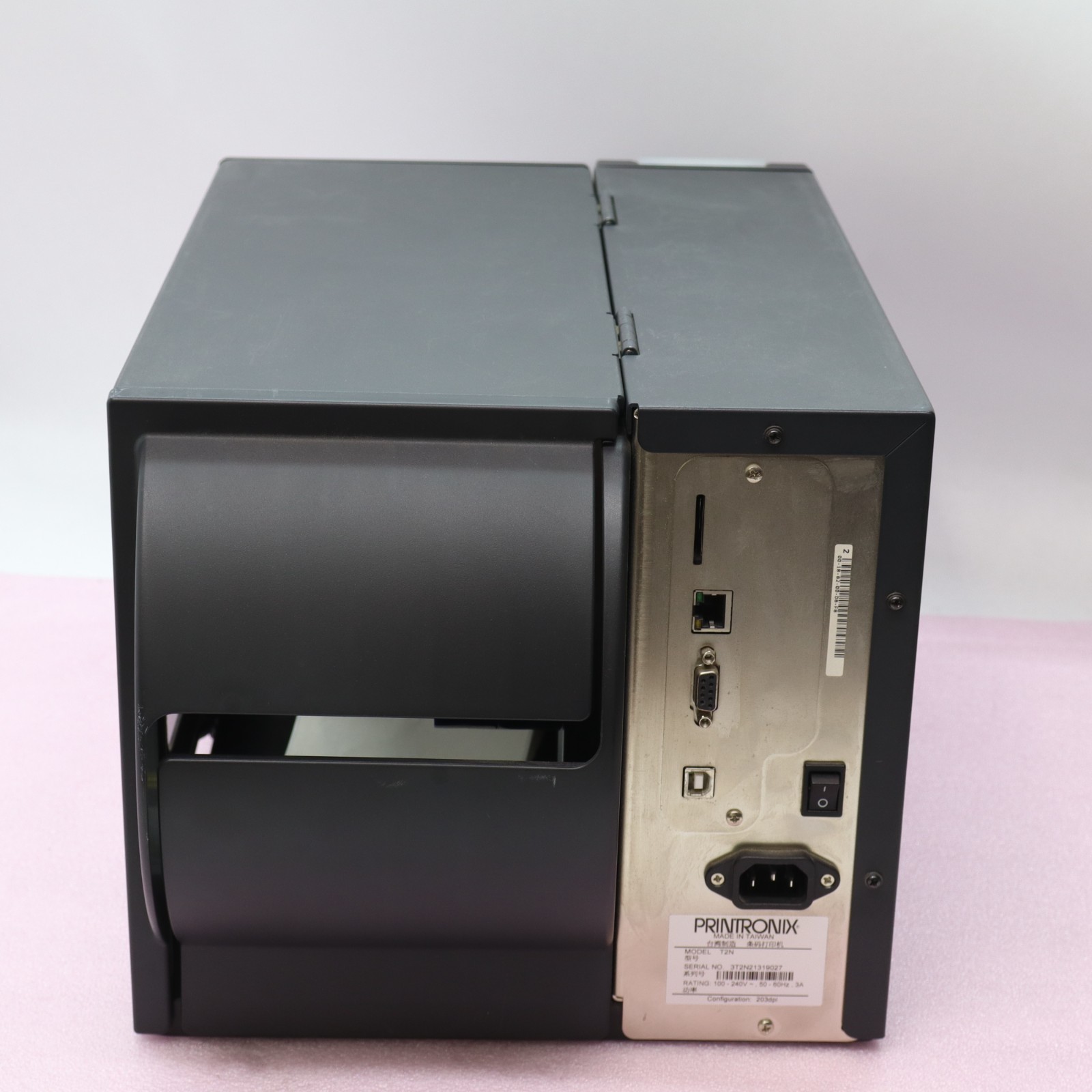 Printronix T2N 203DPI Config Thermal Label Printer Print Tested Working T5