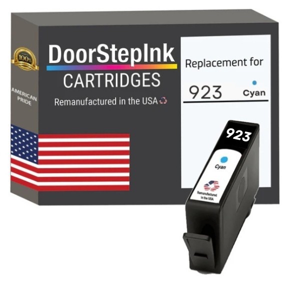 DoorStepInk Compatible Ink Cartridges for HP 923 Cyan-USA