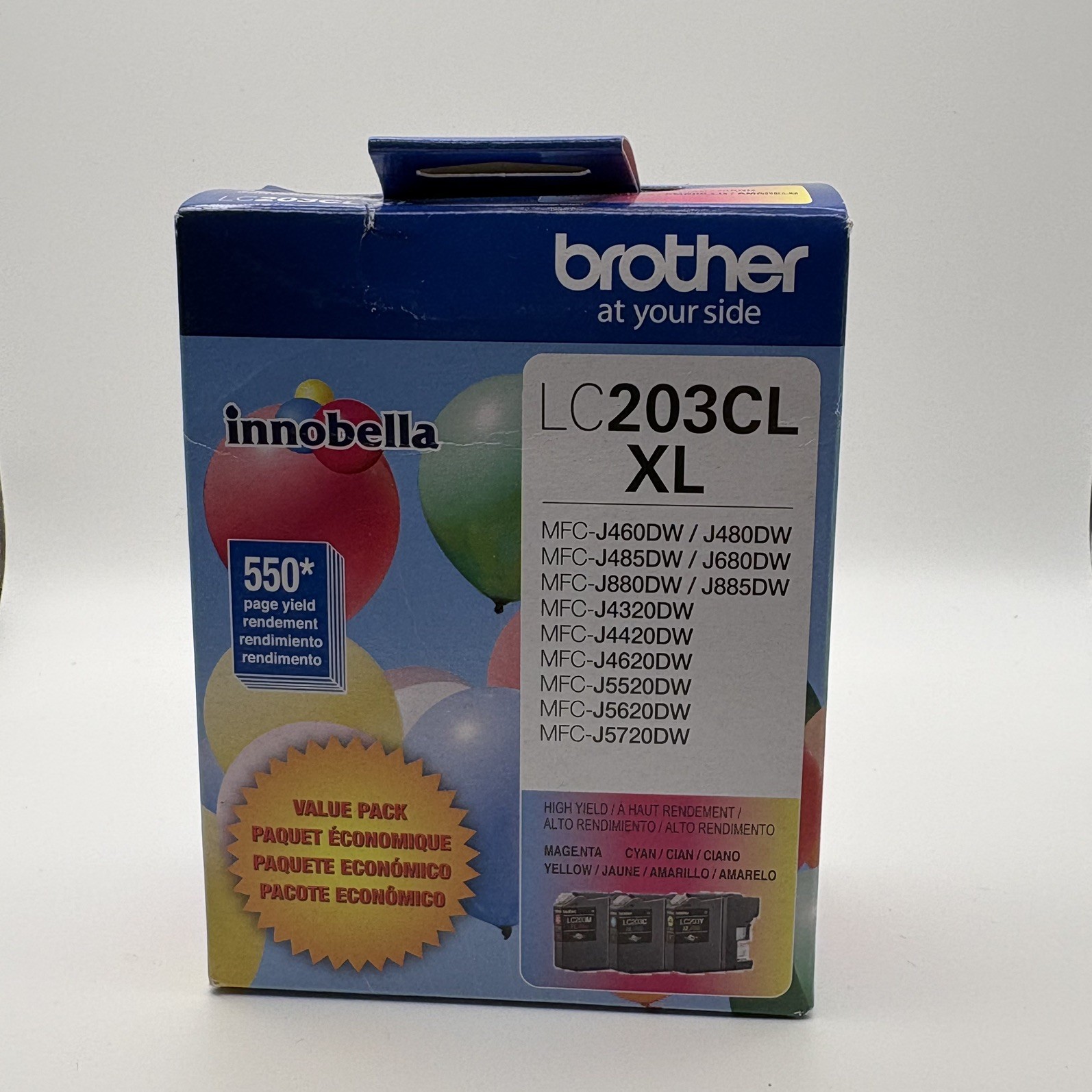 Genuine Brother LC2033PKS / LC203CL XL Color Multi-pack Ink for MFC-J460DW