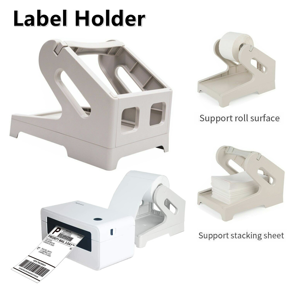Thermal Label Holder for 4″ x 6″ Rolls and Fanfold Labels Desktop Label Printer