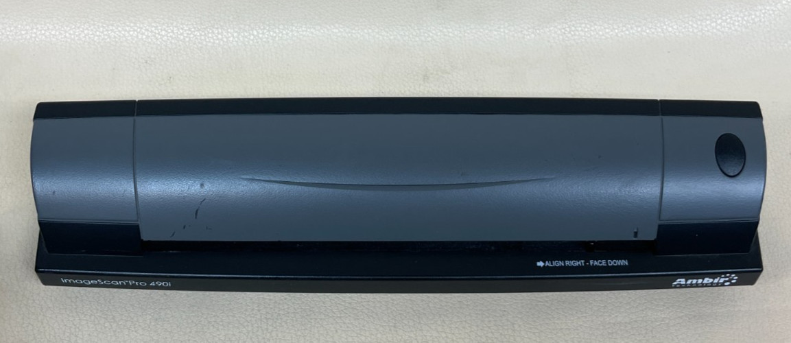 AMBIR DS490-3 ImageScan Pro Portable Mini-USB Sheetfed Scanner 490i