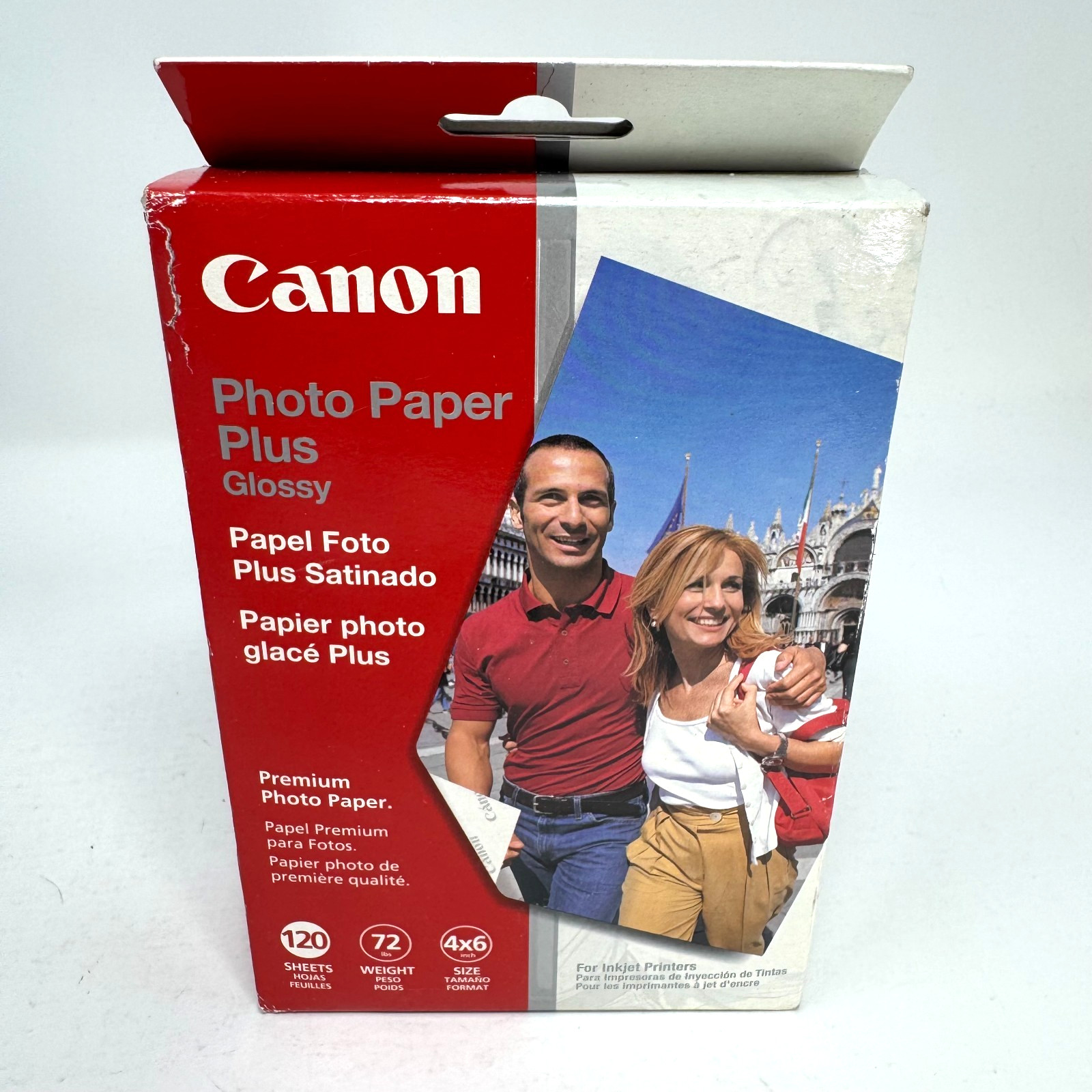 Canon 120 Sheets Photo Paper Plus Glossy 72 lb 4×6 New in Box See Photo!