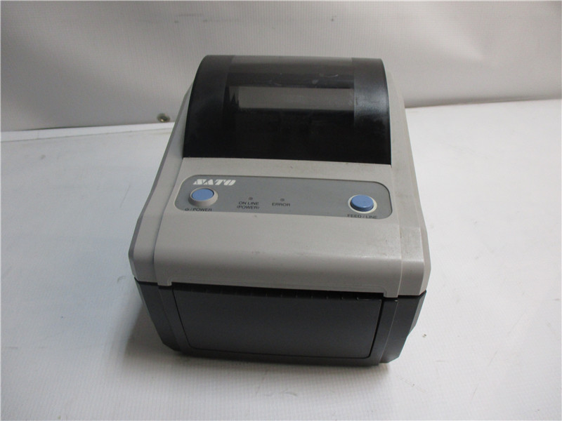 SATO CG412DT-LAN Thermal Label Printer No Power Adapter Tested