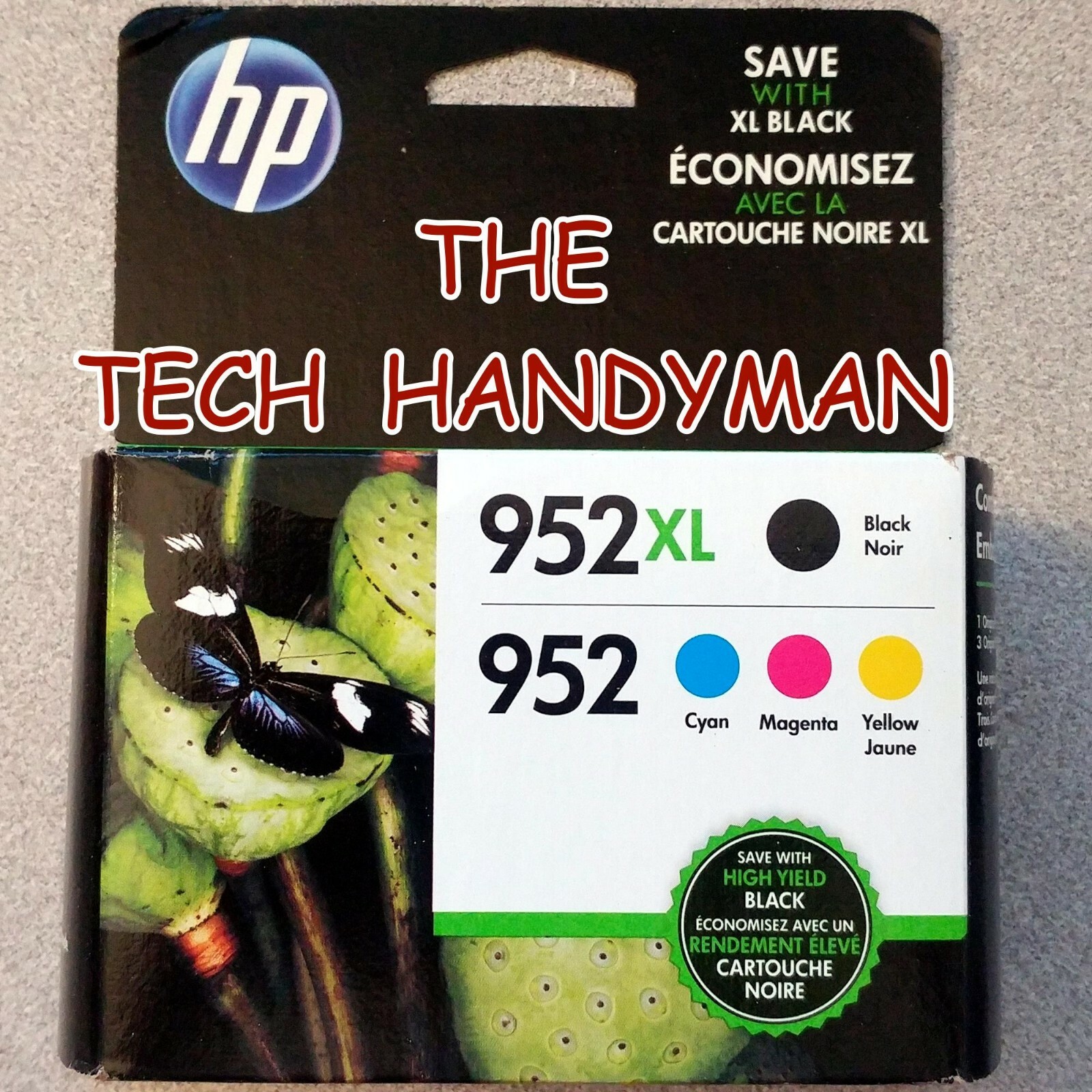 4-PACK HP GENUINE 952XL BLACK & 952 COLOR INK (RETAIL BOX) OFFICEJET PRO 8720