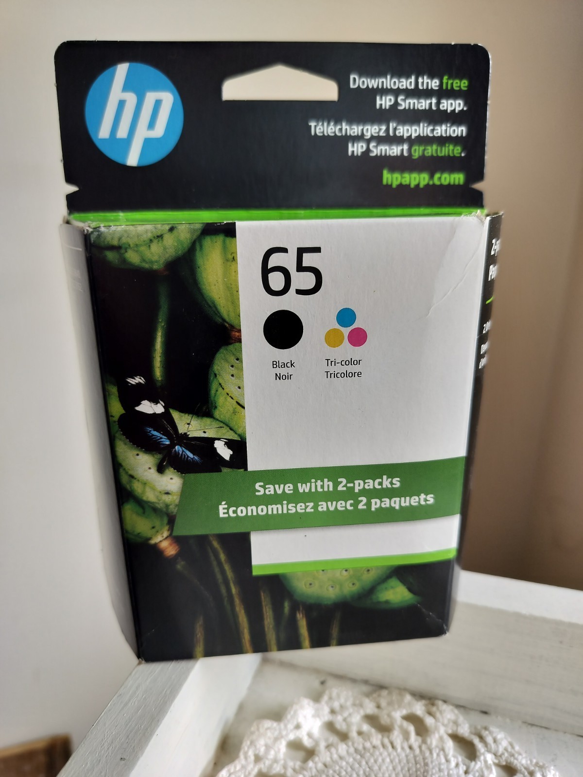 HP #65 2pack Combo Ink Cartridges 65 Black and Color NEW GENUINE For HP Printers
