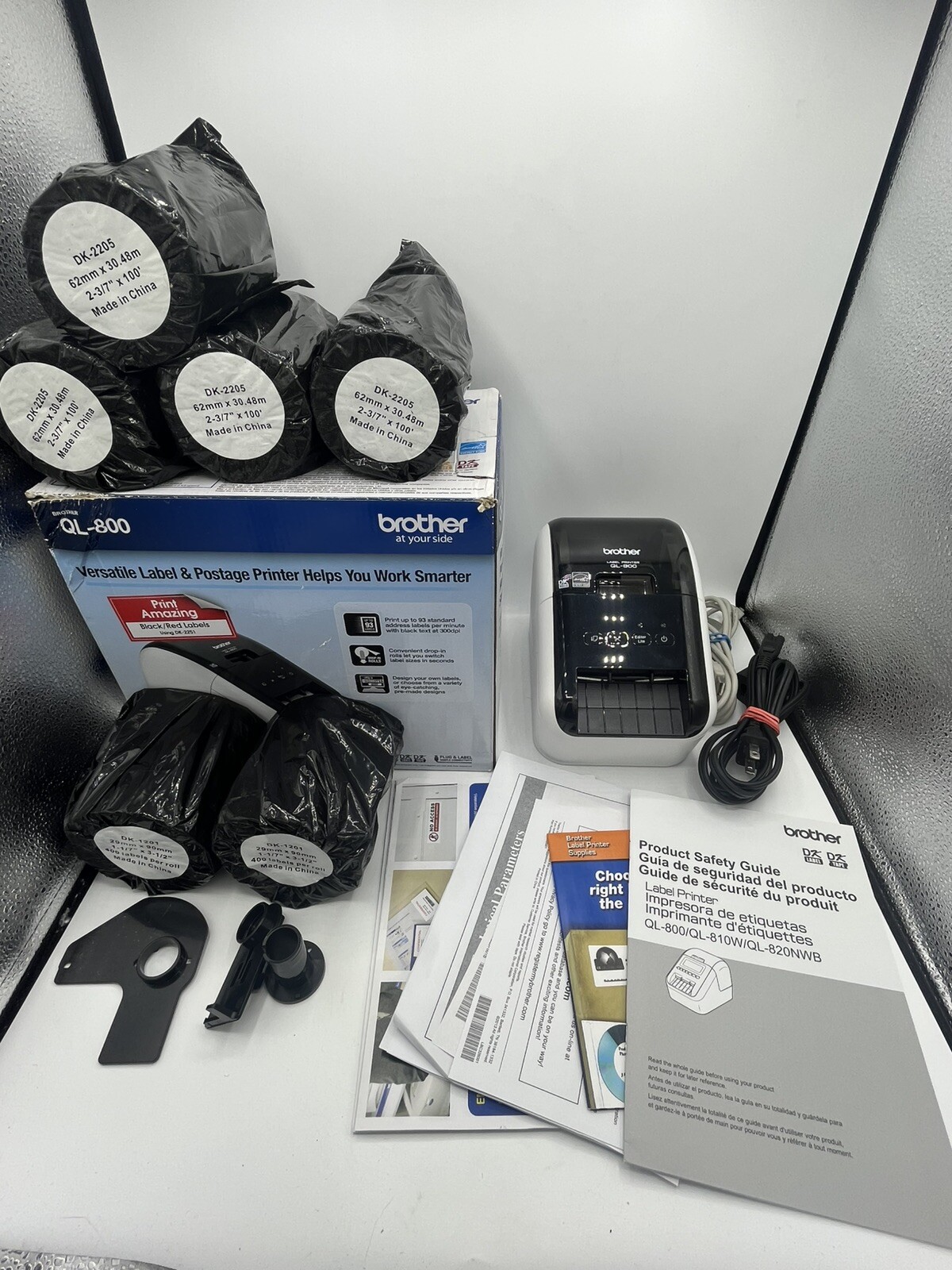 Box Brother QL-800 High-Speed Professional Label Printer QL800 With Paper Bundle