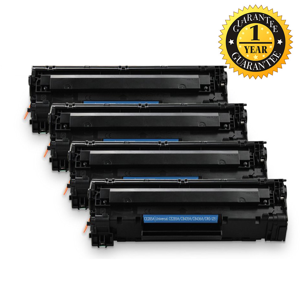 4PK CE285A Black Toner Cartridge Compatible For HP 85A LaserJet P1005 P1006