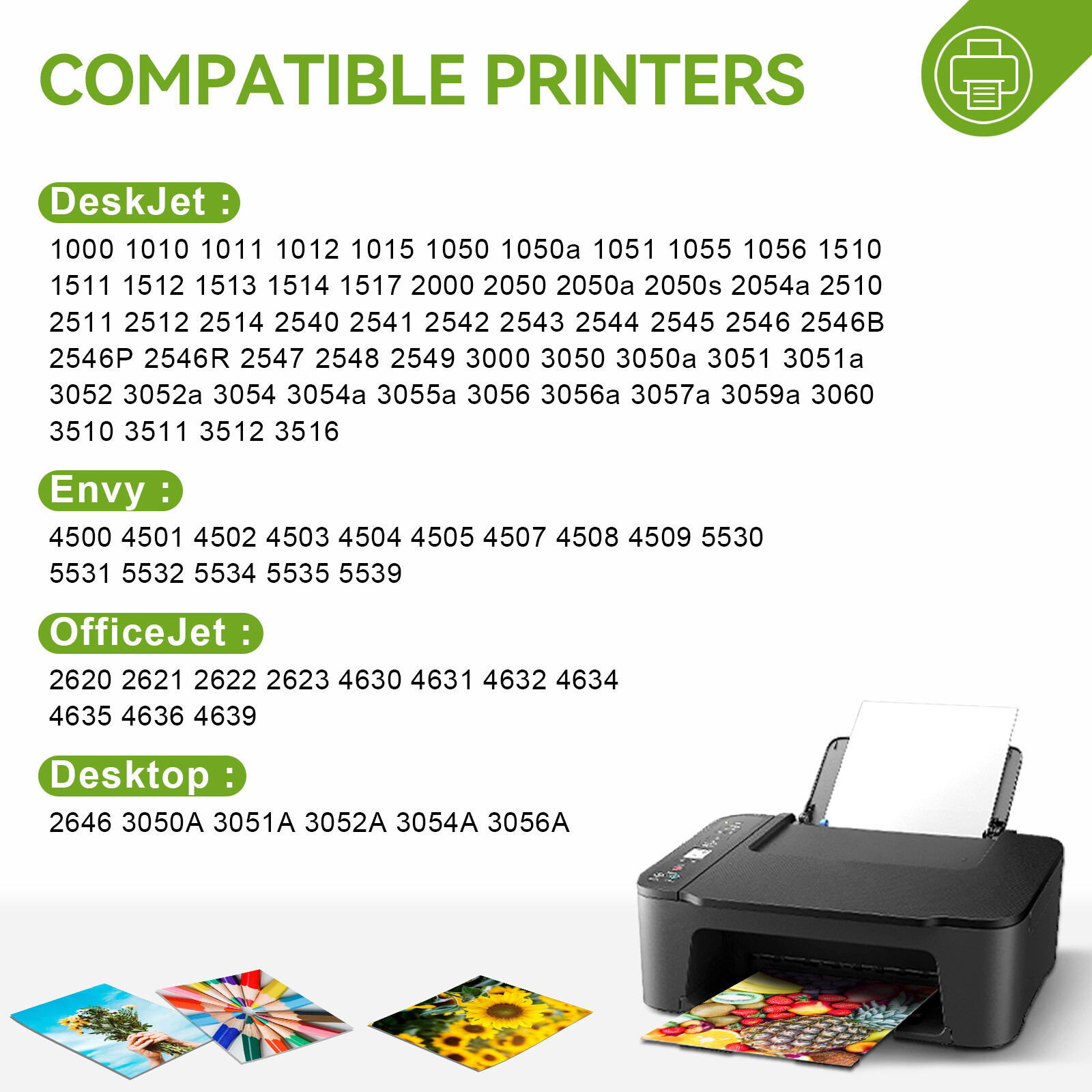 61XL 61 XL Ink Printer Cartridge For HP ENVY 4500 4501 4502 4504 5530 5531 5535