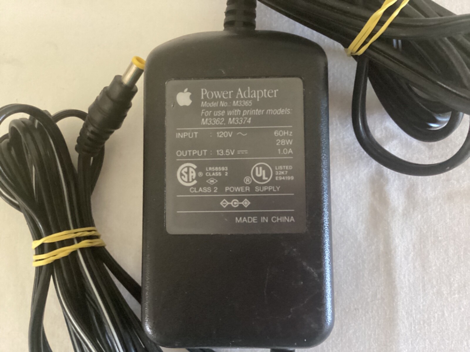 Apple Power Adapter M3365 For Printer Models M3362 & M3374 Tested Working