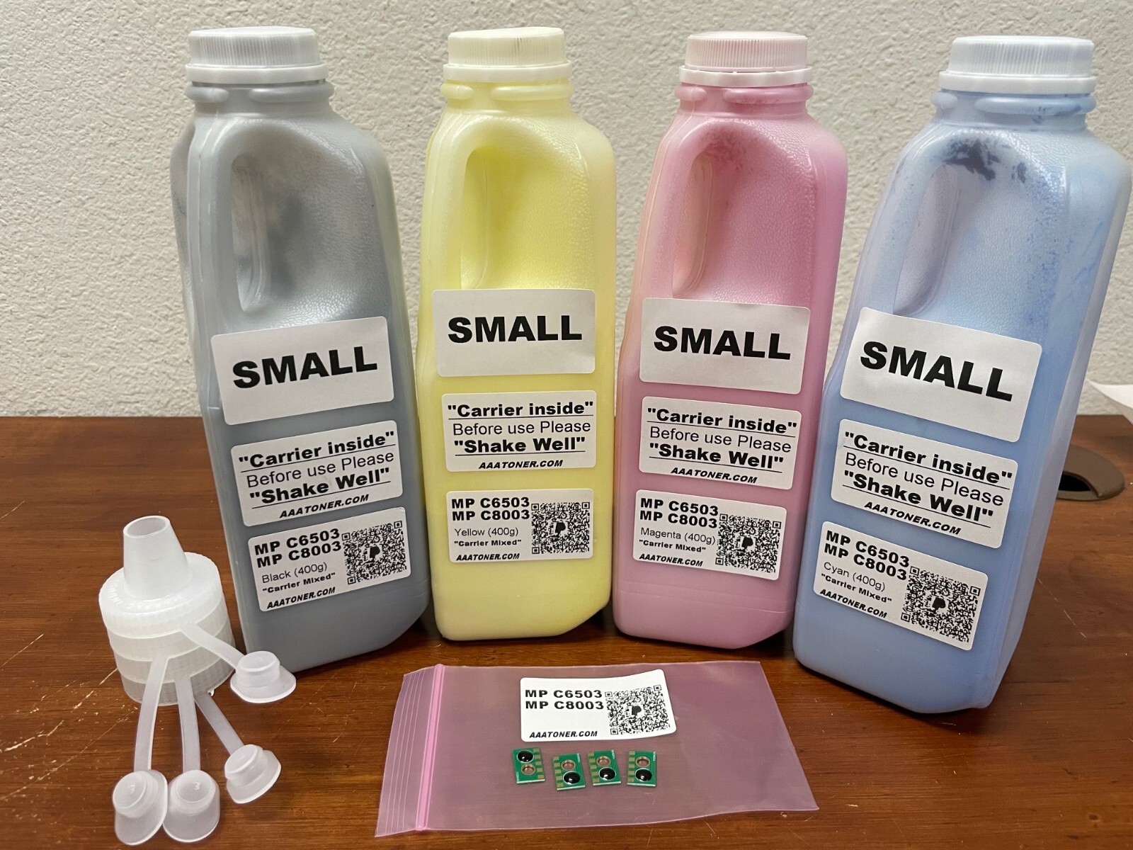 (400g x 4) Refill Toner for Ricoh Aficio MP C6503, MP C8003 + 4 Chip