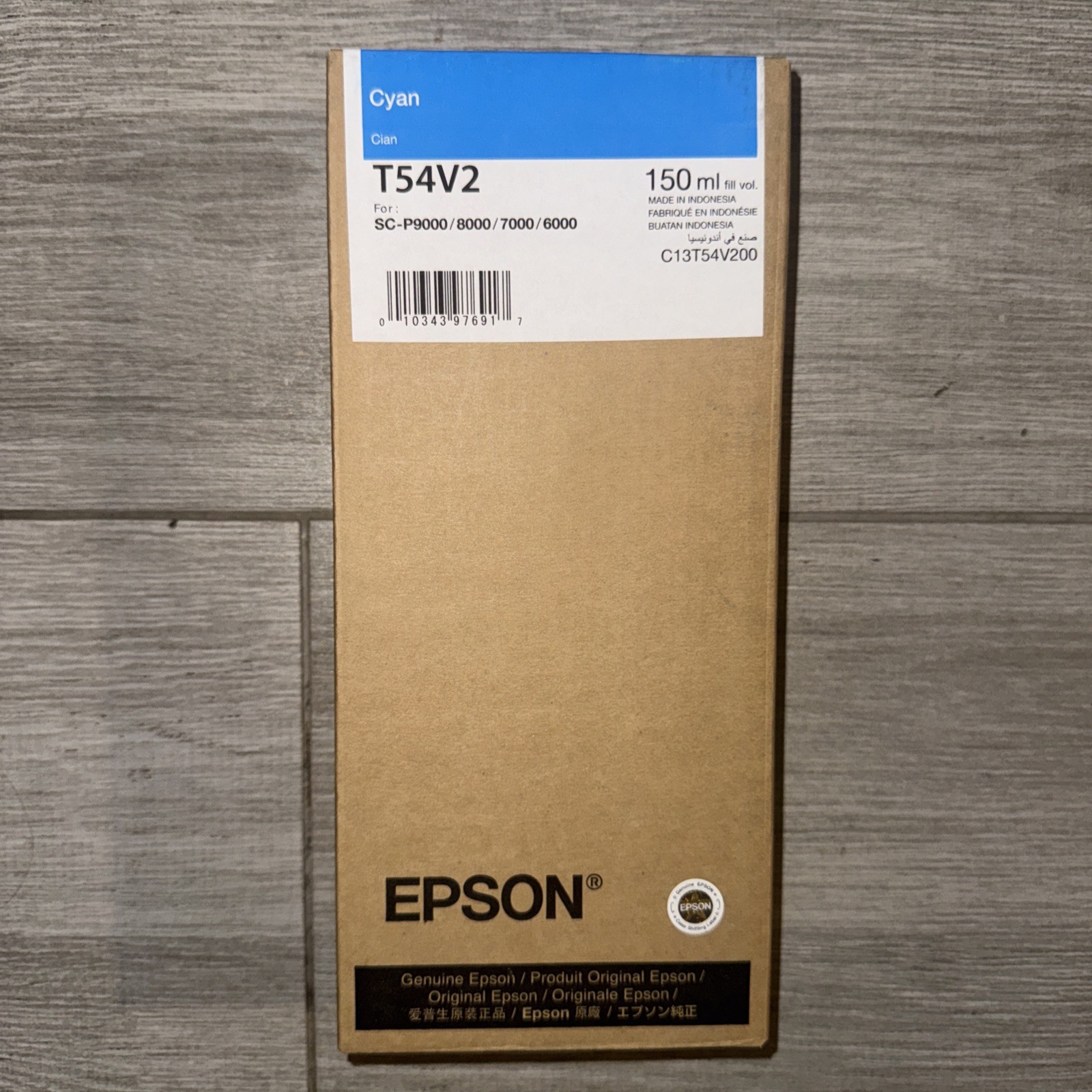 EPSON 150ml ink Cartridge T54V2 BB DATE 11/2026 SC P9000