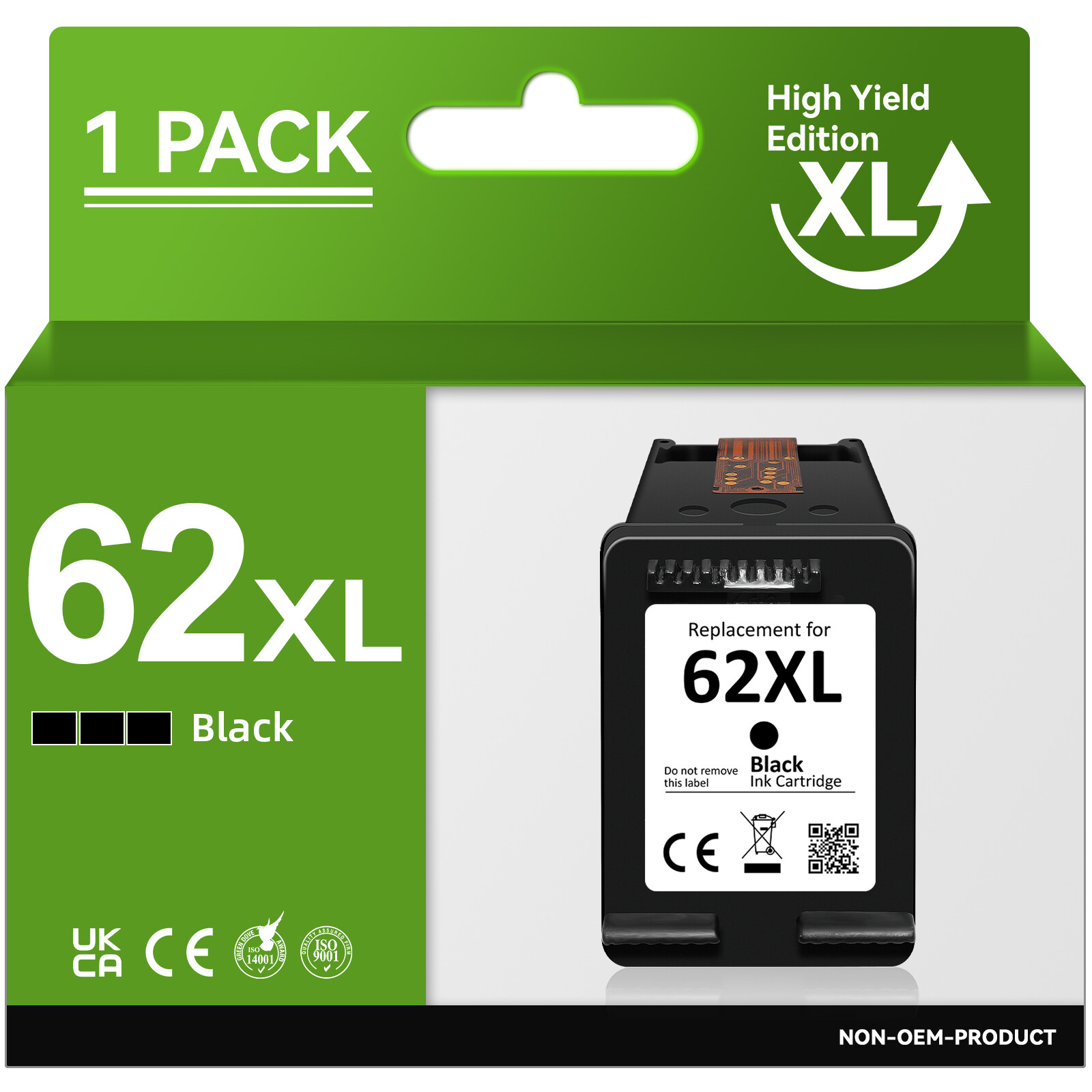 62XL 62-XL Ink Cartridge for HP 62 Envy 5540 5660 7640 5644 OfficeJet 7645 5740