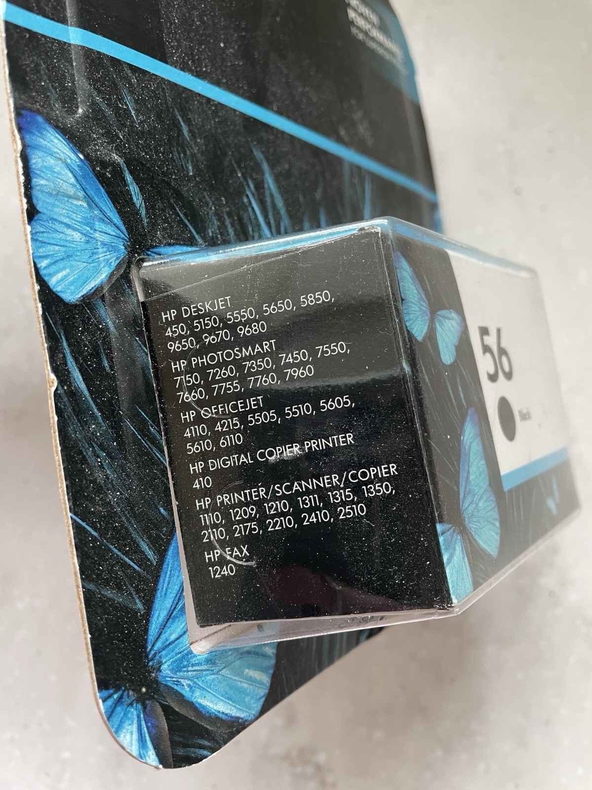HP 56 Black Ink Cartridge C6656AN Genunie OEM Factory Sealed Retail Box NEW