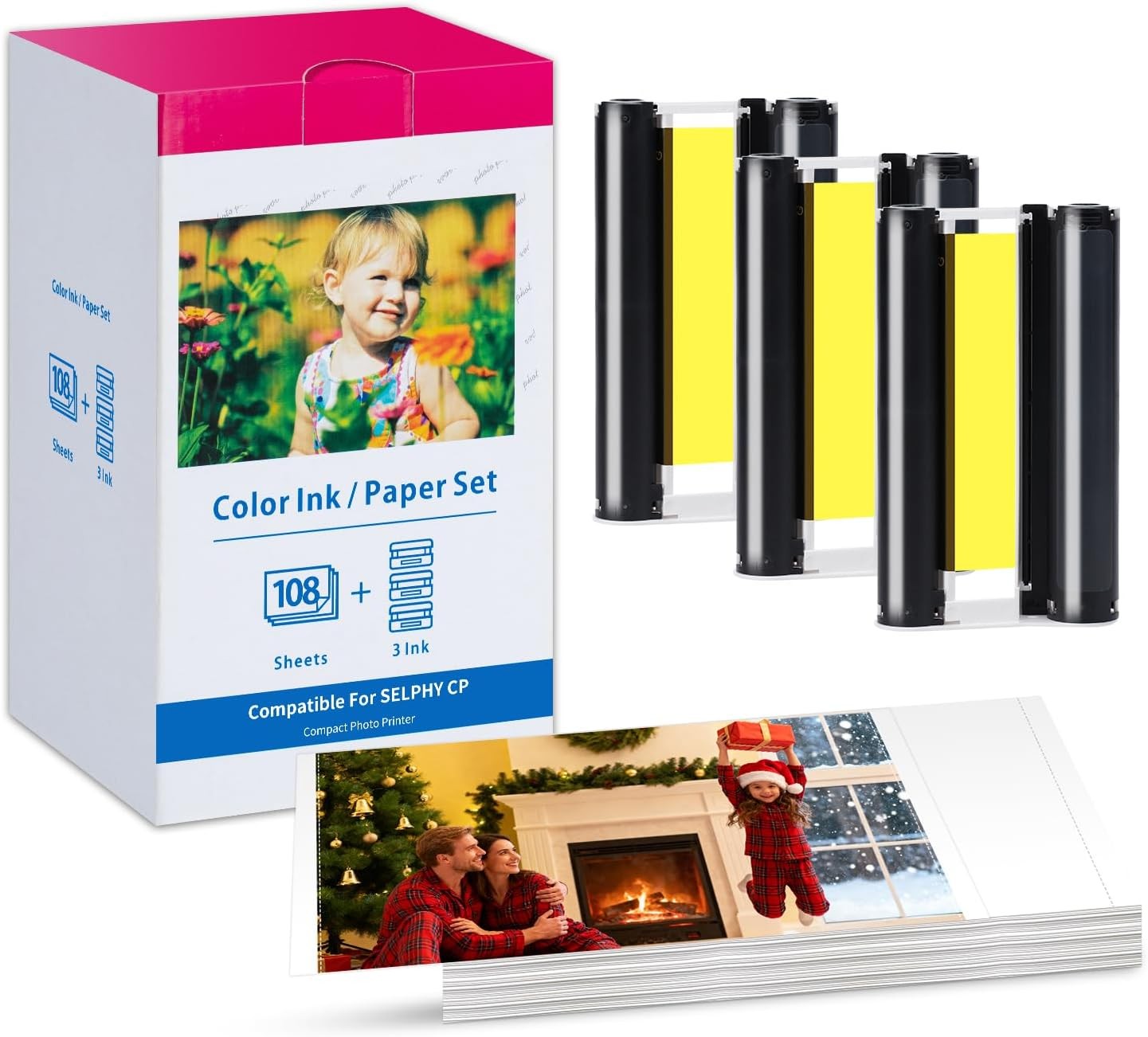 For Canon Selphy CP1500 CP1300 Ink and Paper for Canon Photo Paper 4×6 Inch