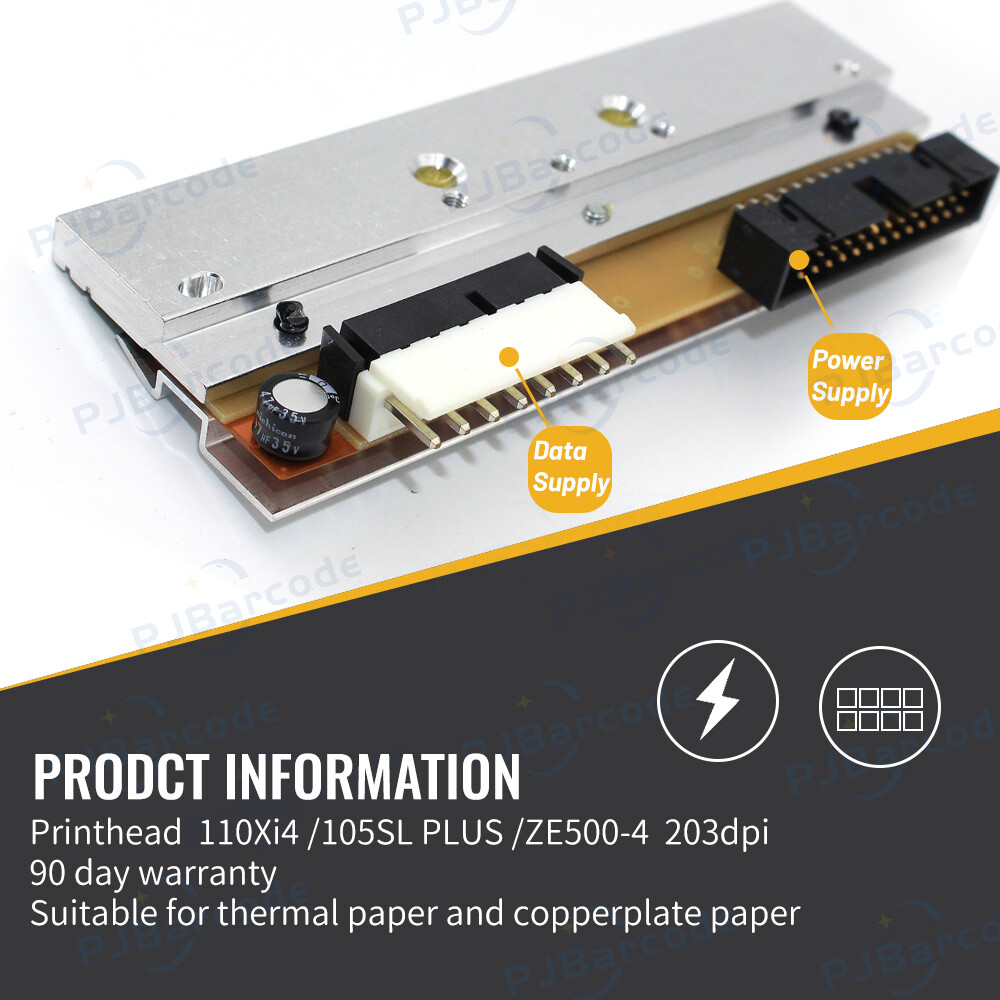 P1053360-018 GENUINE NEW Printhead for Zebra 105SL Plus Thermal Printer 203dpi