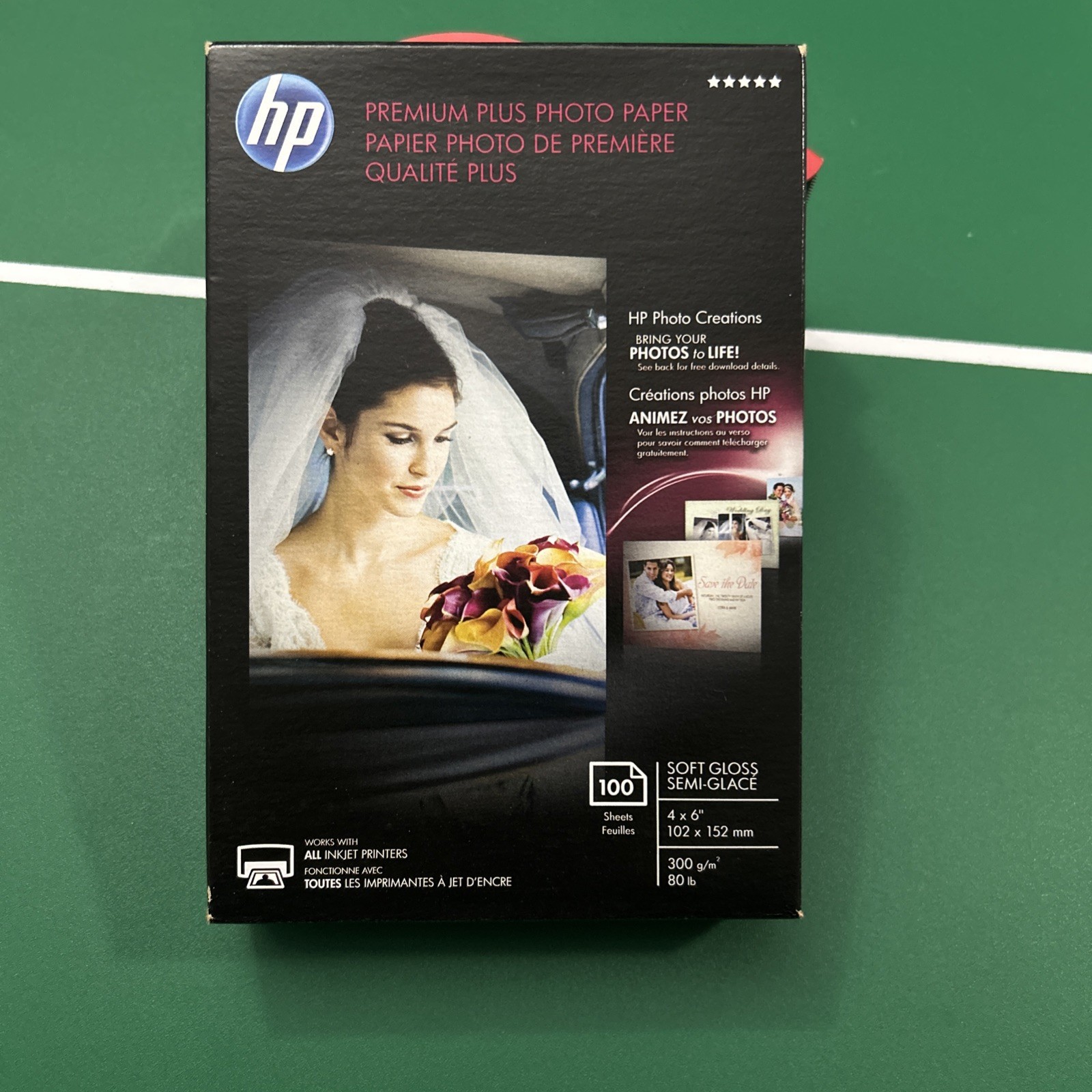 hp Premium Plus Soft Gloss 4×6 Photo Paper 100 Sheets All Inkjet Printers New