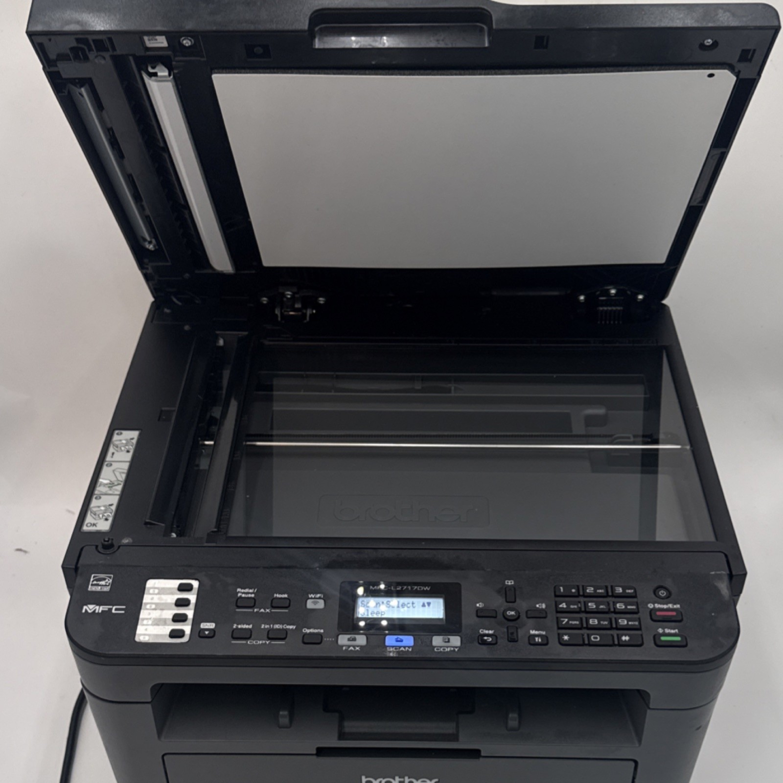 Brother MFC-L2717DW Laser All-In-One Printer WiFi Fax Scanner Copier TESTED!!!!!