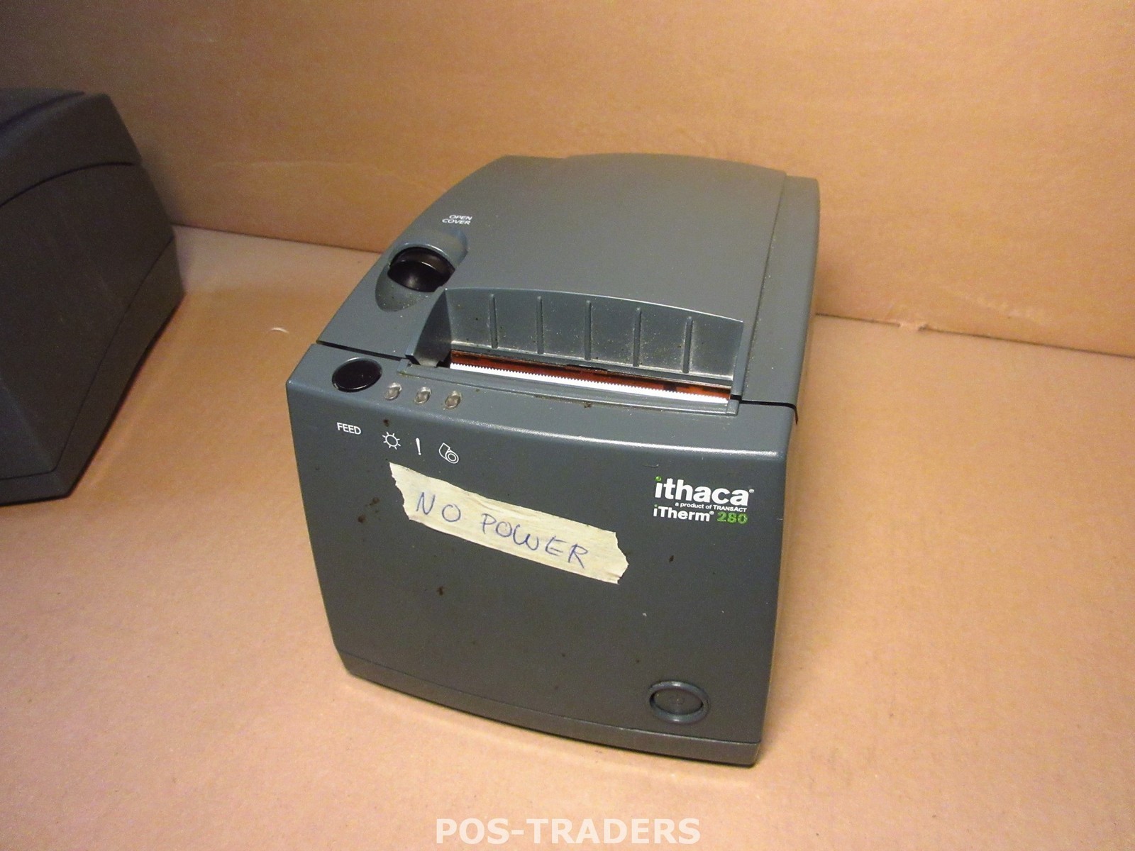 ITHACA 280 MOD 280-PL Thermal Ticket Receipt Printer PARALLEL BLACK N0 POWER