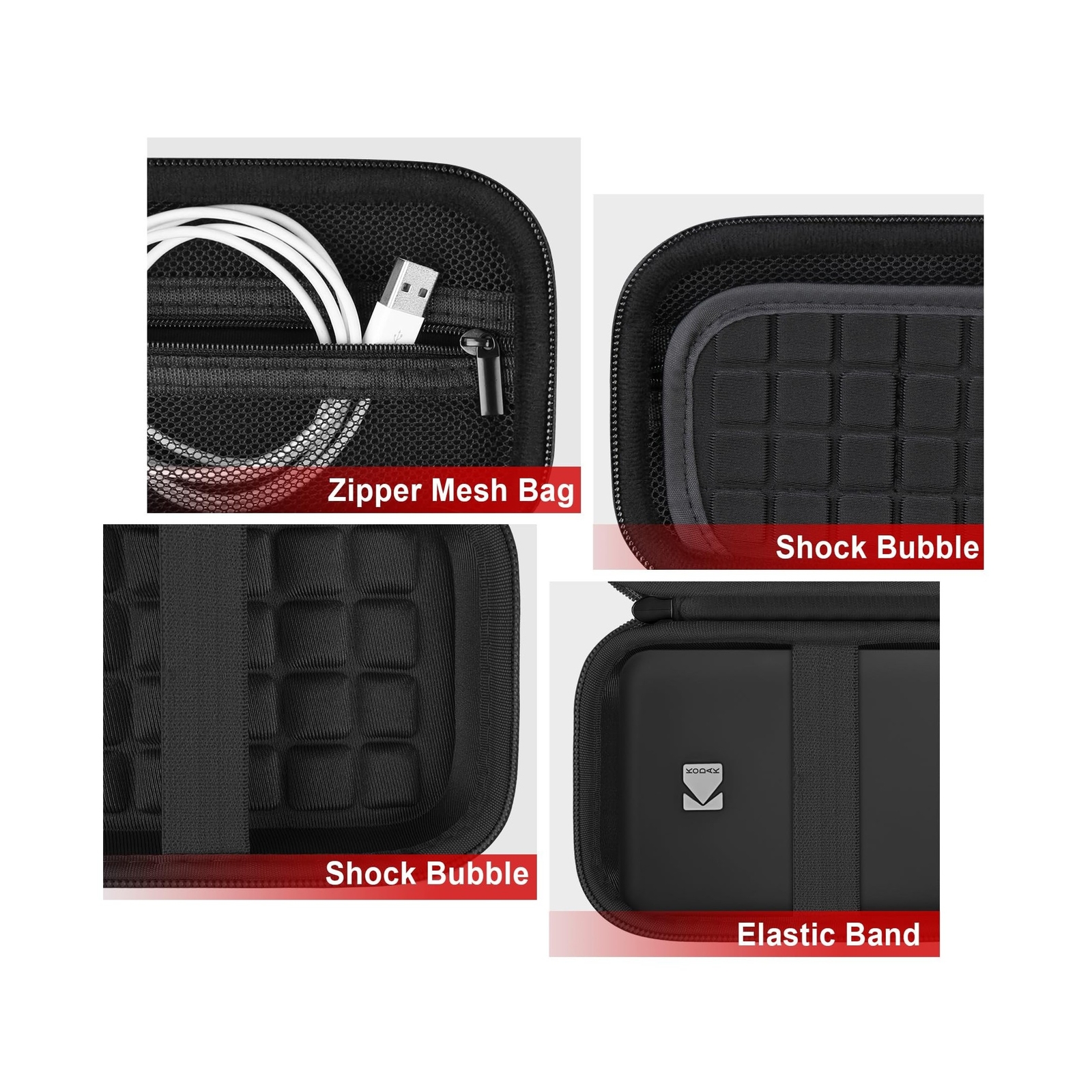 Hard Carrying Case for KODAK Step Color Instant Photo Printer, Wireless Bluet…