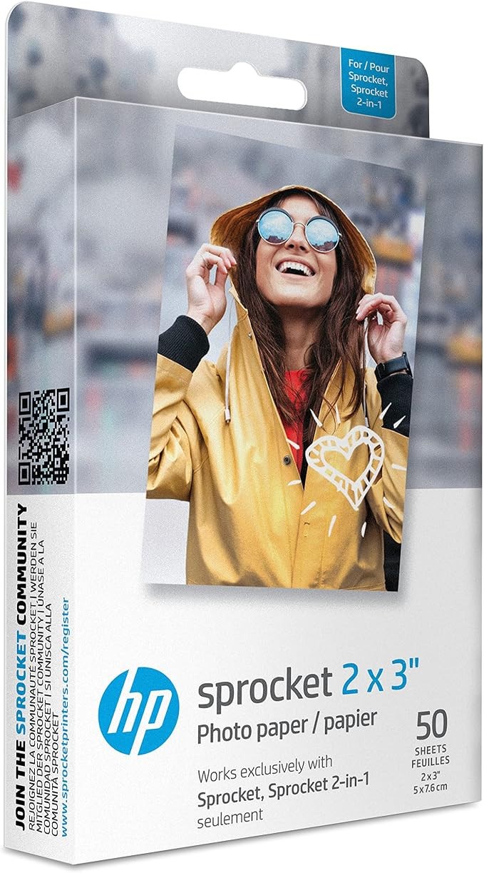 HP SPROCKET 2X3″ PHOTO PAPER 50 SHEETS BRAND NEW HPIZ2X350