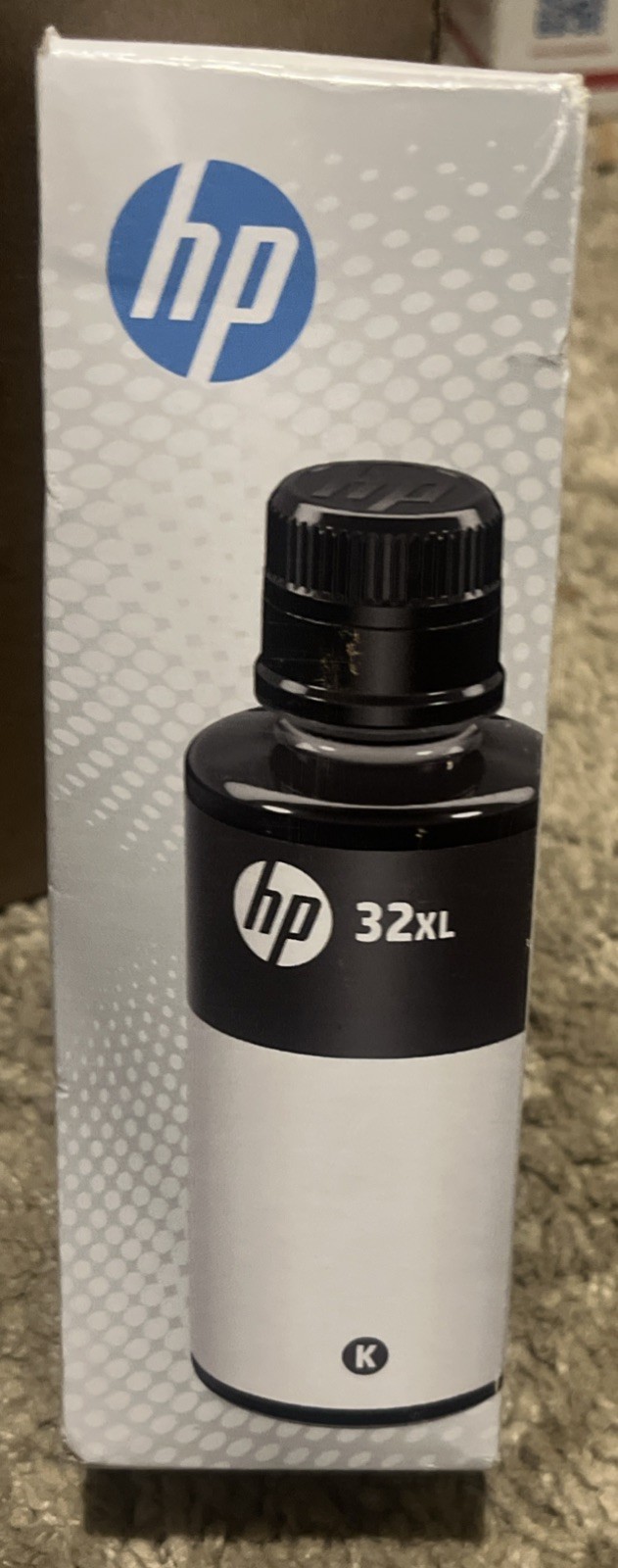 HP 32XL 135-ml Blk Original Ink Bottle, ~6,000 pages, 1VV24AN New Exp 3/26