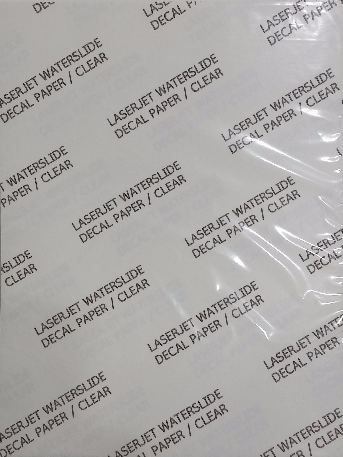 10 sheets Premium CLEAR LASER waterslide decal transfer paper 8.5×11 USA#1