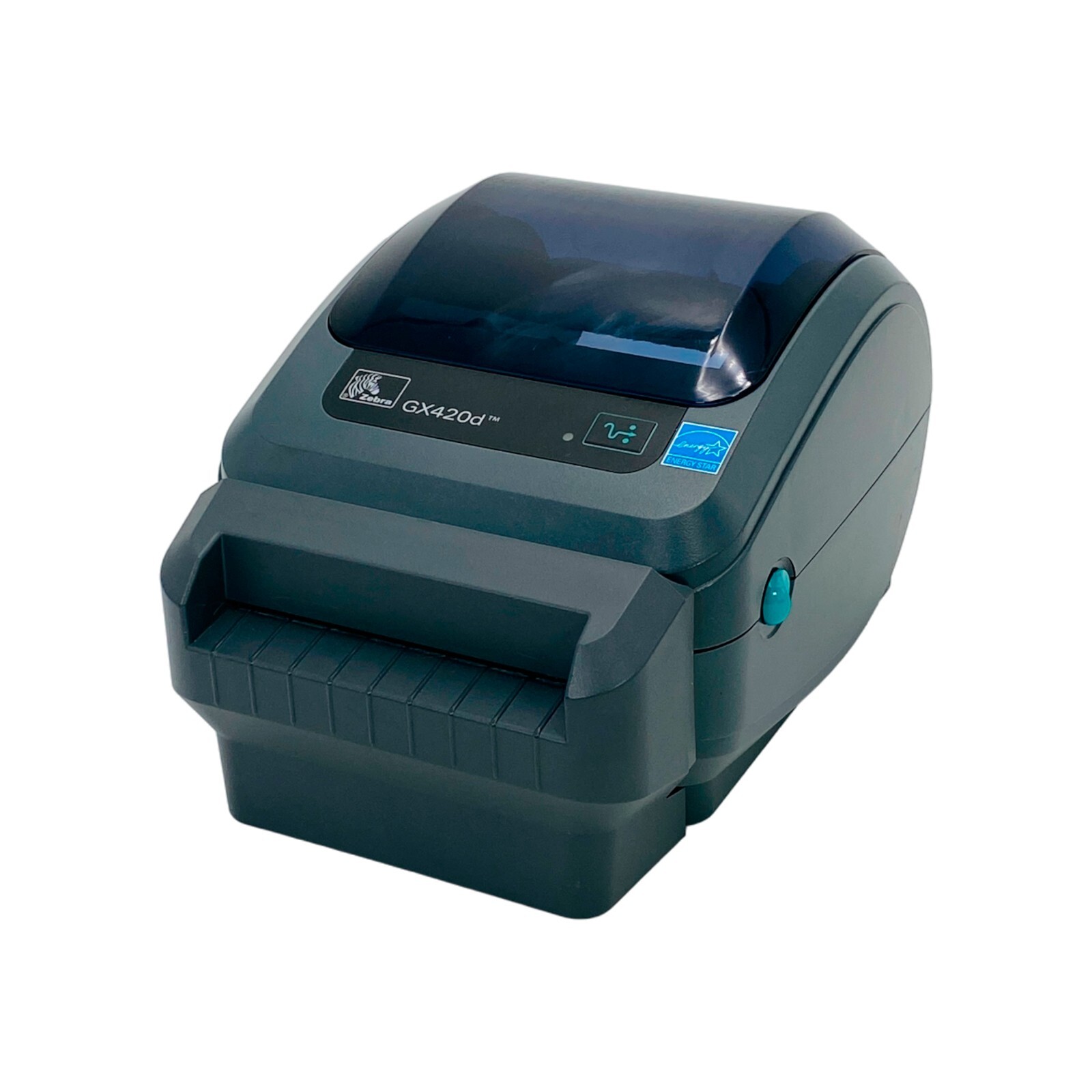 Zebra GX420d Direct Thermal Label Printer Cutter LAN USB Serial No Adapter