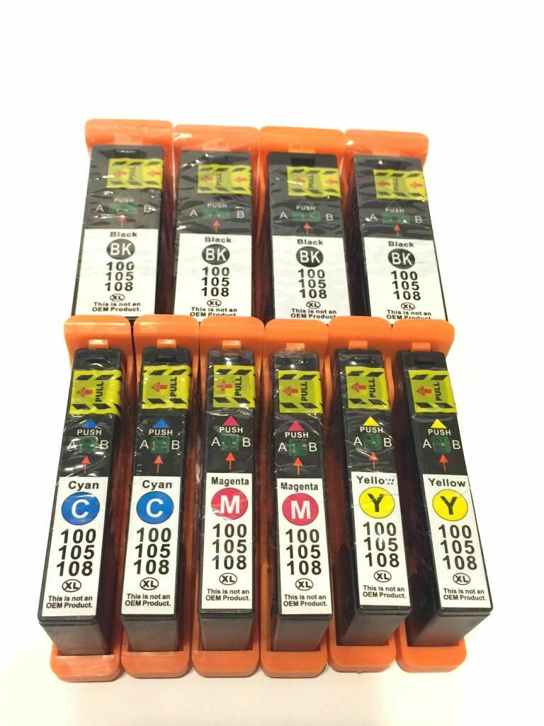 10-Pk/Pack 100XL Ink Cartridge For Lexmark Pinnacle Pro901/905/705/706 S815/S816