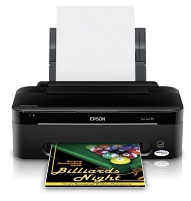 Epson Stylus N11 All-In-One Color Printer With Black & Color Ink Combo Pack -NEW