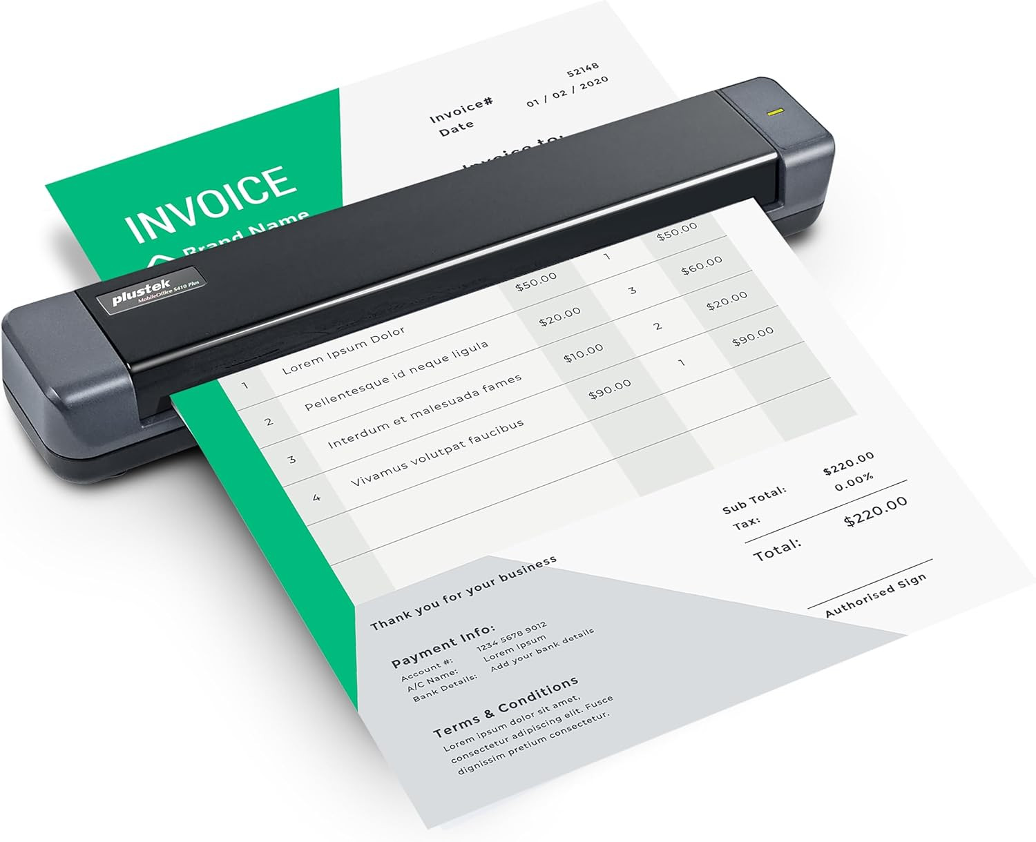 Mobile Scanner S410 plus – Portable Sheet-Fed Document Scanner – for Windows 7 /