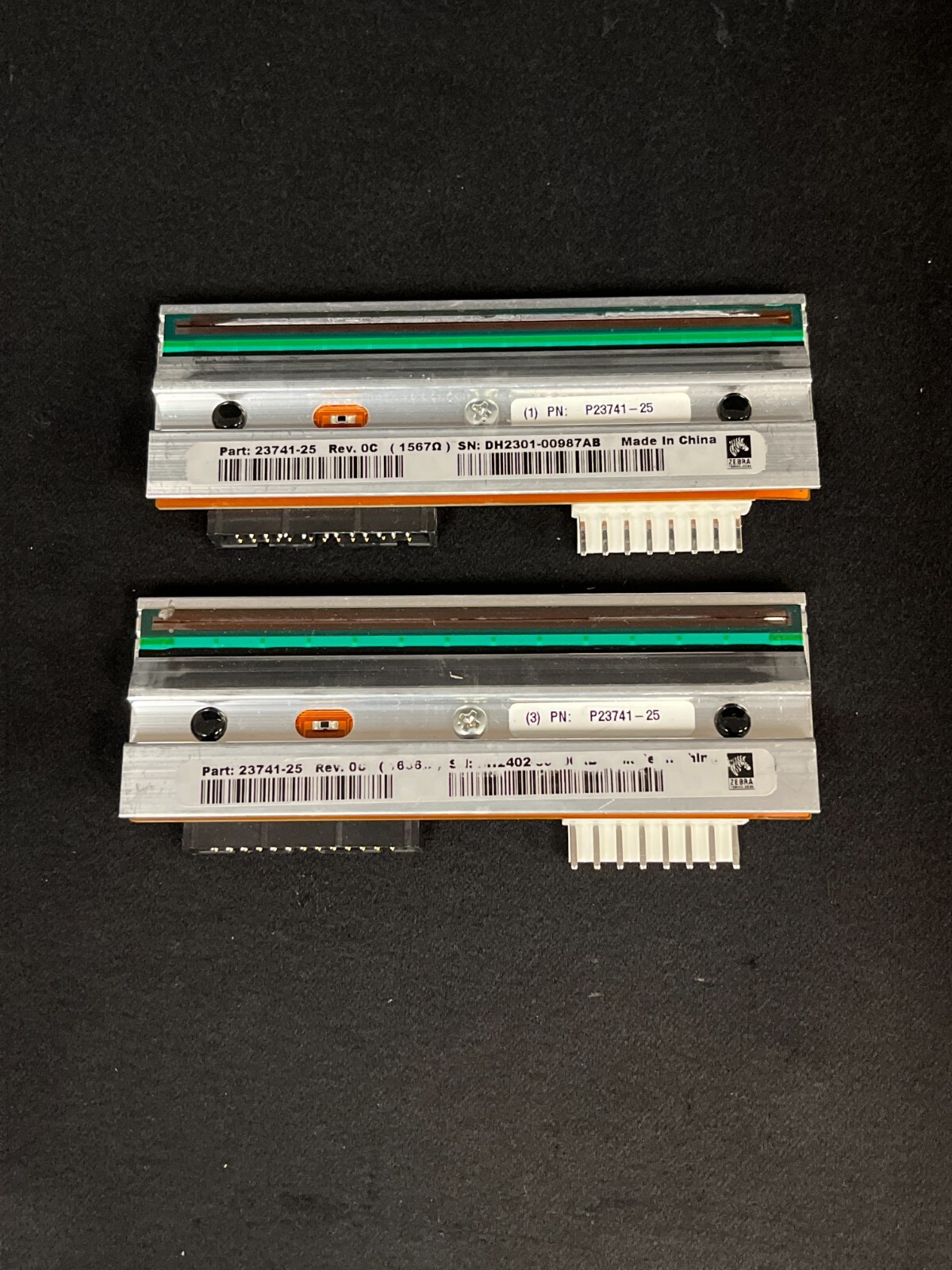 Zebra 23741-25 Silver New Printhead For Genuine Thermal Label Printer Pack Of 2