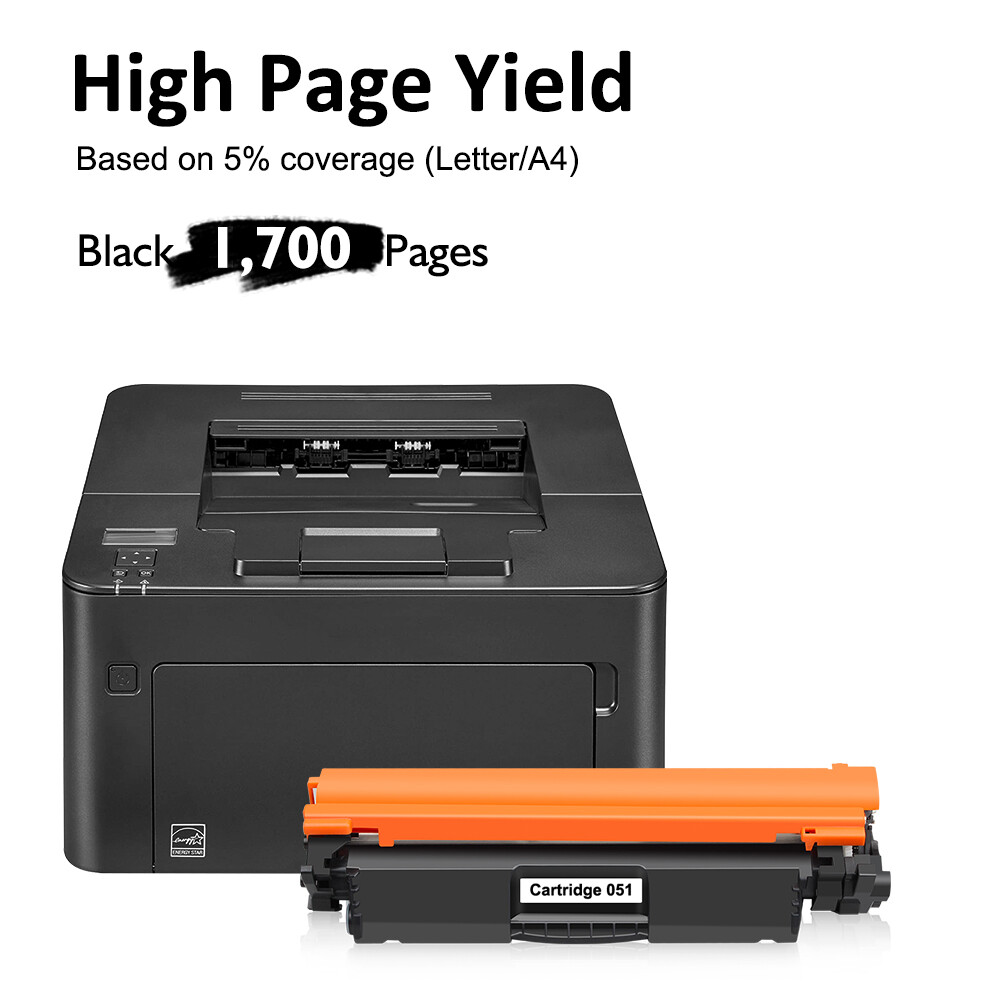 2x 051 Black Toner for Canon CRG-051 ImageCLASS MF264dw MF269dw LBP162dw MF267dw