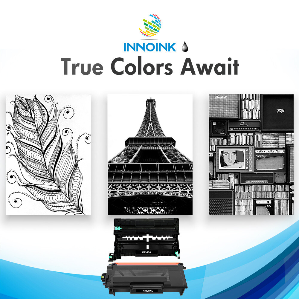 Compatible with Brother TN920XL DR920 Toner Cartridge & Drum Unit for HL-L5210DW