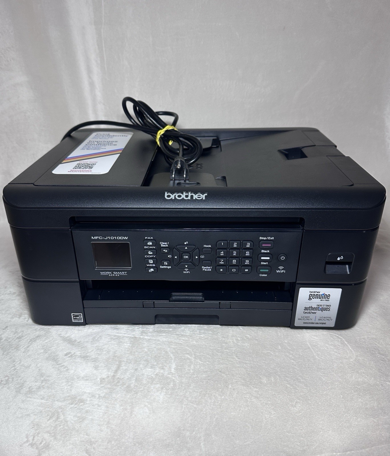 Brother MFC-J1010DW All-In-One Color Inkjet Printer (ONLY 117 PAGE COUNT) WORKS