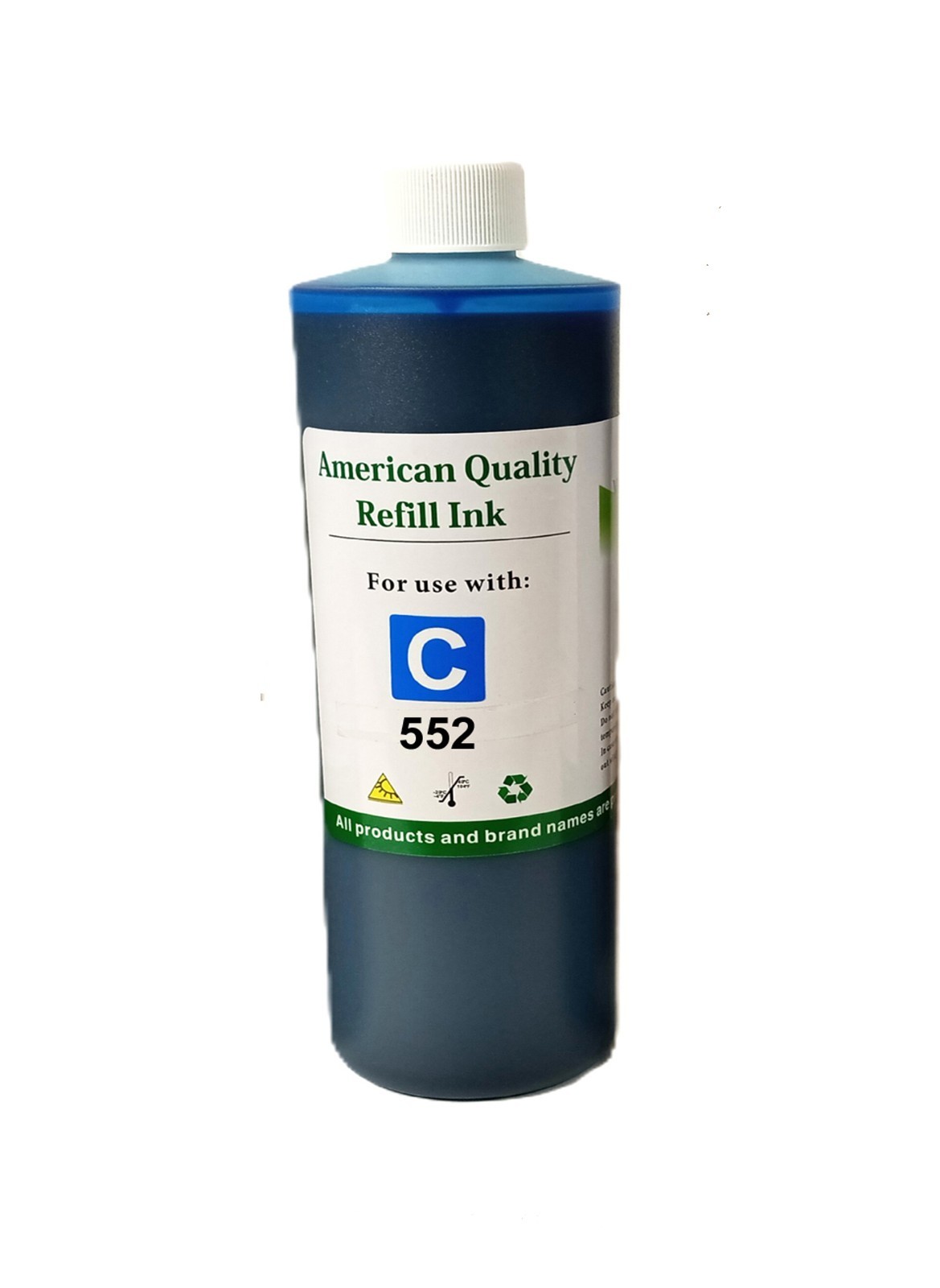 VC Cyan Refill ink bottle T552 552 for ET-8500 ET-8550 Cyan Ink Bottle-1000ml