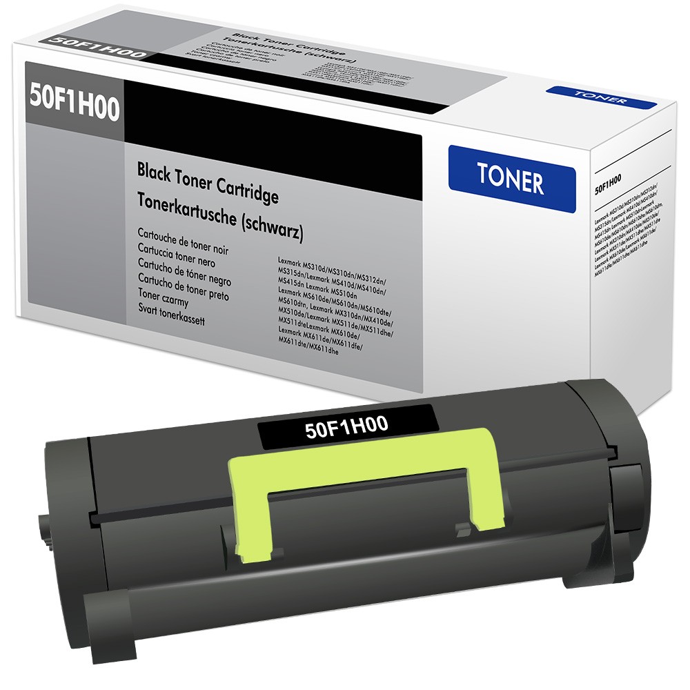 1 Pack 50F1H00 Toner Cartridge With Chip For Lexmark MS310 MS315 MS415 MS312dn