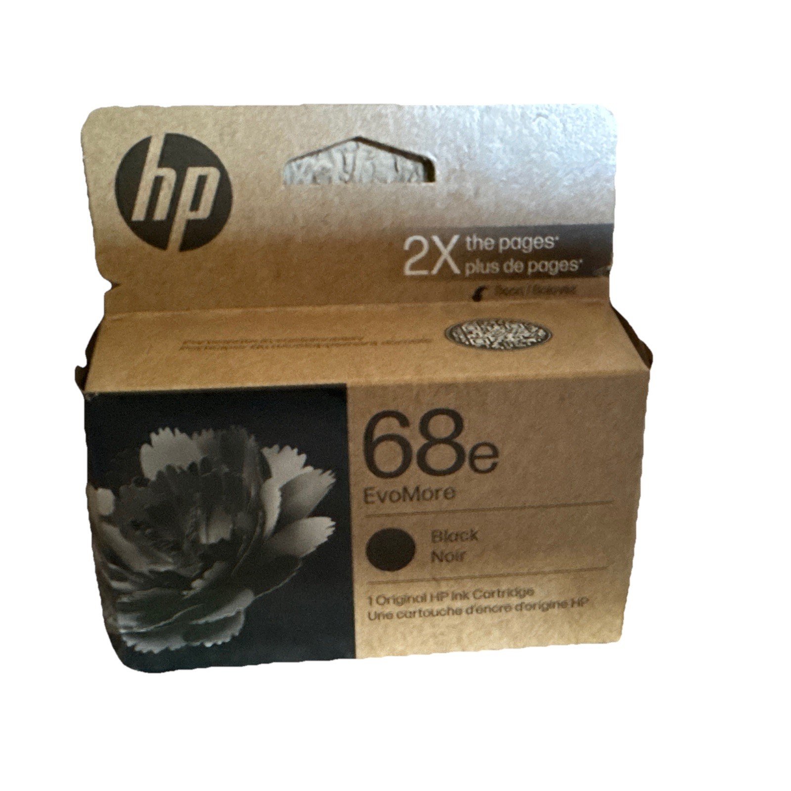Genuine HP 68E EVOMORE BLACK HIGH YIELD INK CARTRIDGE (7FP22TN) EXP 2/2027