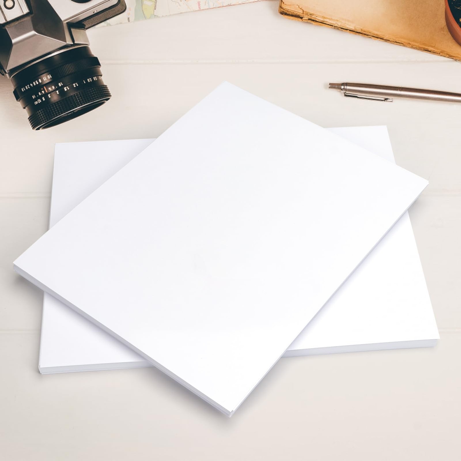 100 Sheets 8×10 & 8.5×11 Inch Glossy Photo Paper 200 GSM Printer Compatible