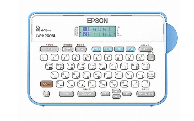 Epson Label Printer LW-K200BL 4~18mm 173x109x58mm 400g 69Frame *English/Korean*
