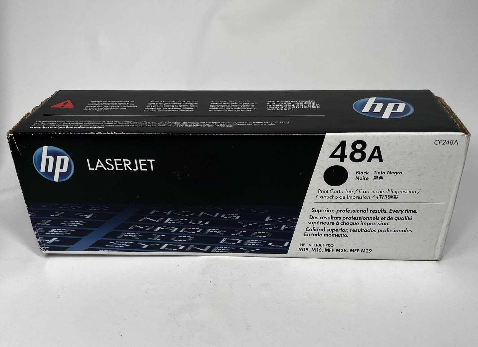 HP 48A Black Original LaserJet Toner Cartridge OEM Genuine, CF248A NEW Sealed