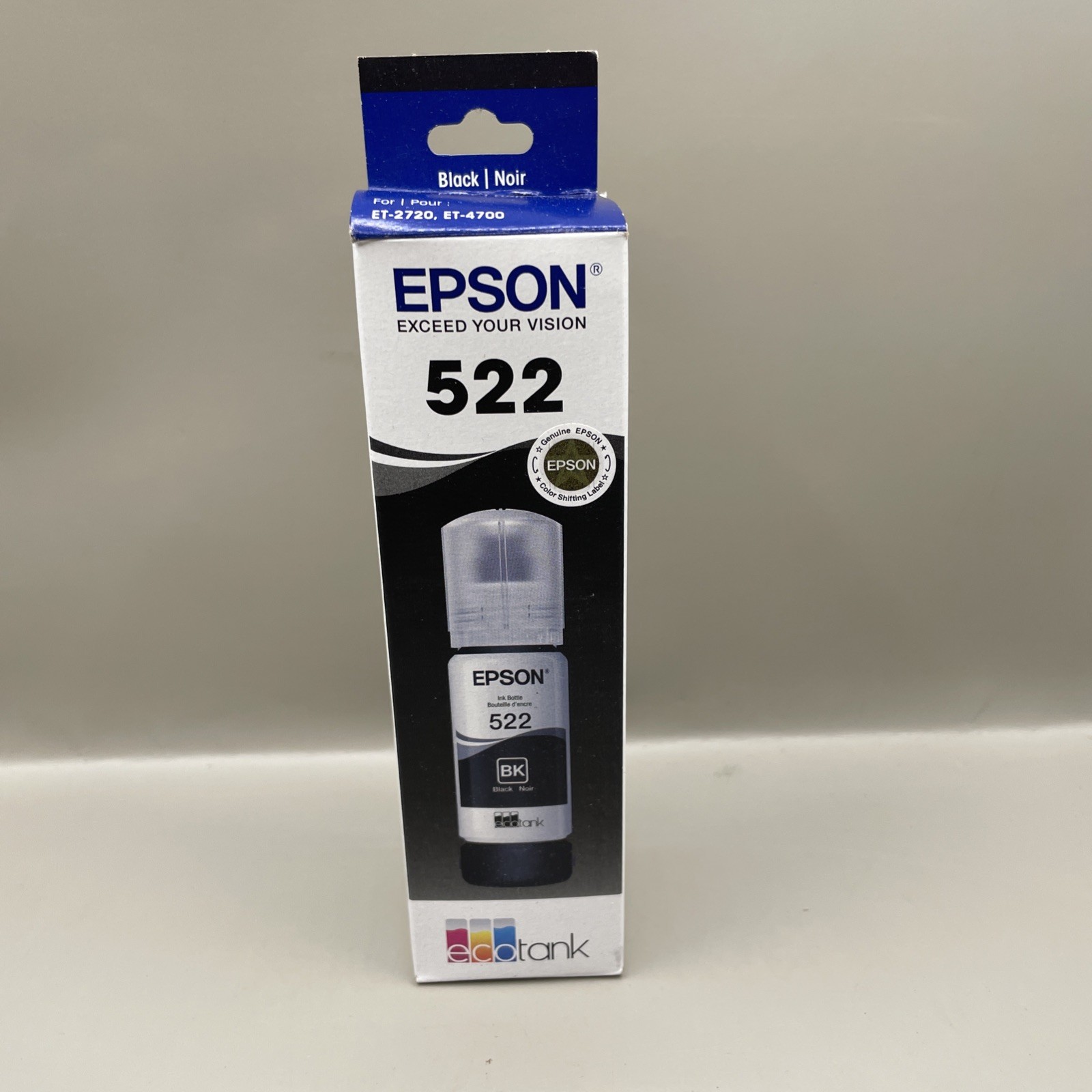 Epson 522 EcoTank Single Ink Bottle T522120-CP – Black Exp.07/2025