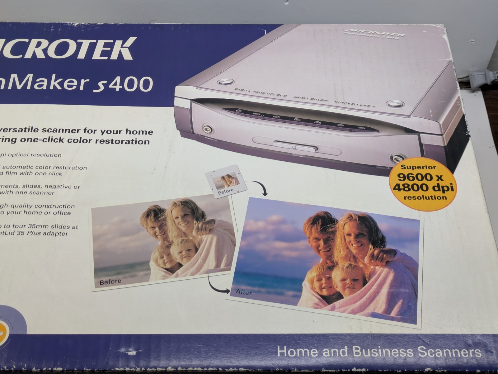Microtek ScanMaker s400 Flatbed Scanner 9600 x 4800 DPI CCD MRS-4800M48U