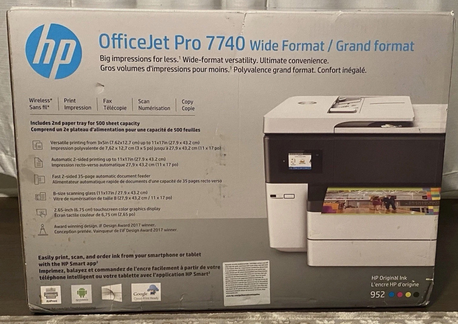 HP OfficeJet Pro 7740 Wide Format All-in-One Printer (Brand New Sealed)