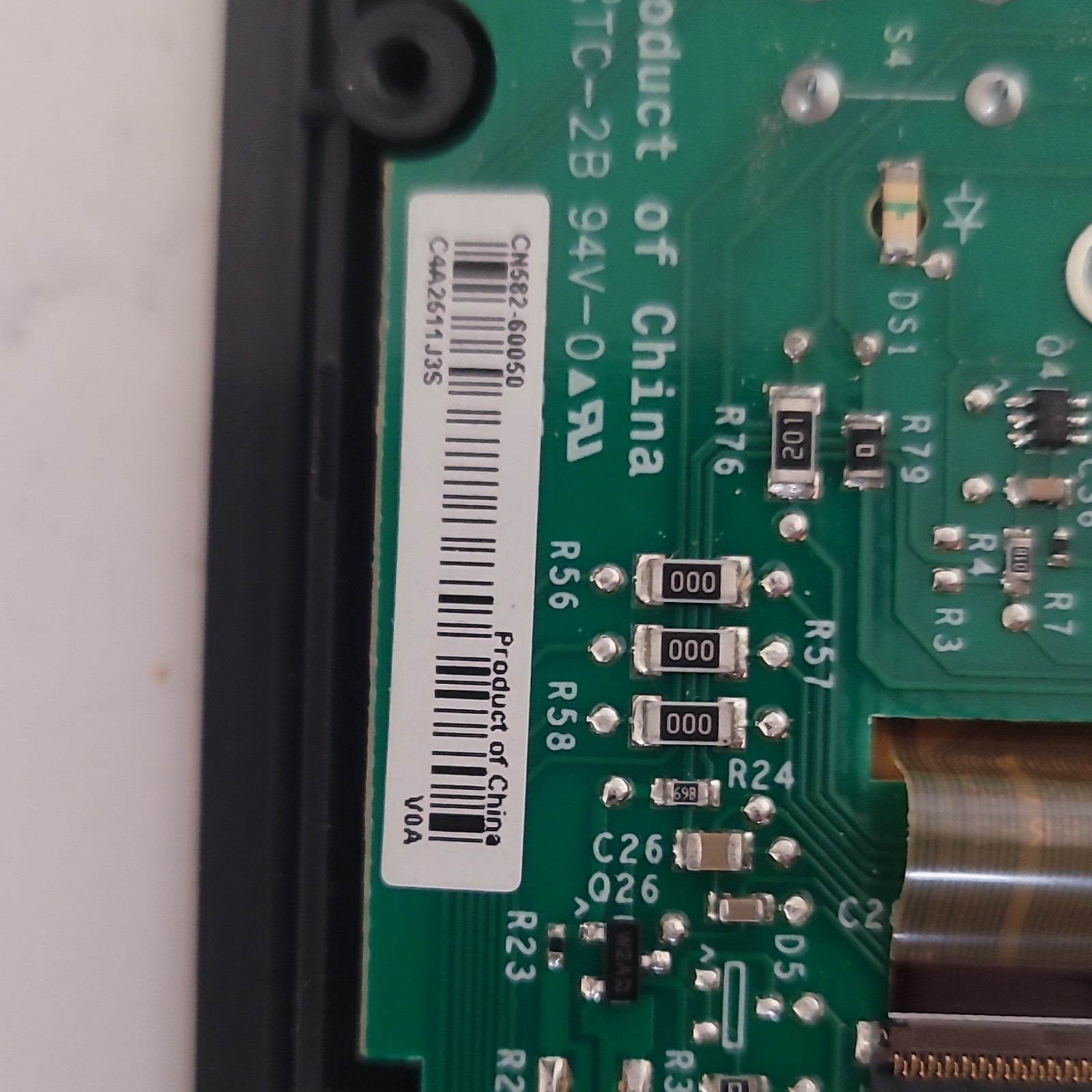 HP Printer Control Panel Assembly CN582-80050 REV A Product of China For HP