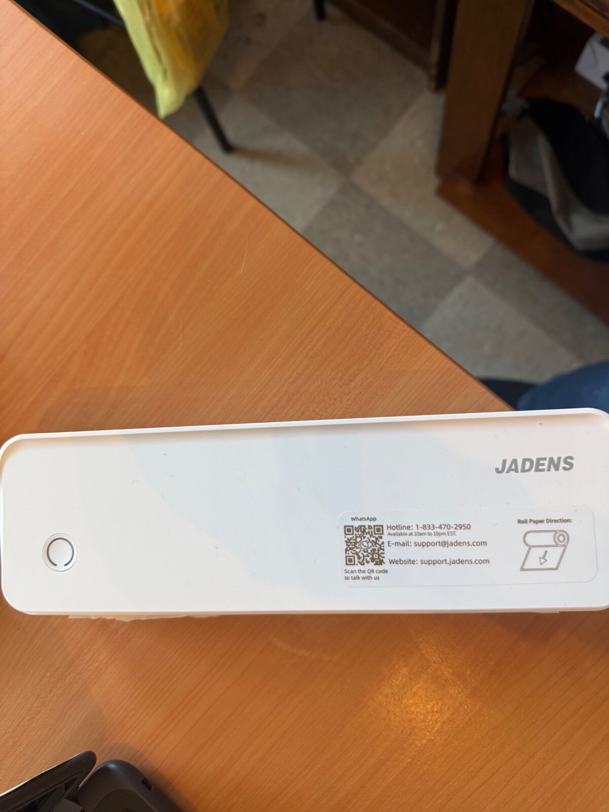 Jadens Portable Printer Wireless Bluetooth-PD-A4 Thermal Printer-&-4-ROLLS
